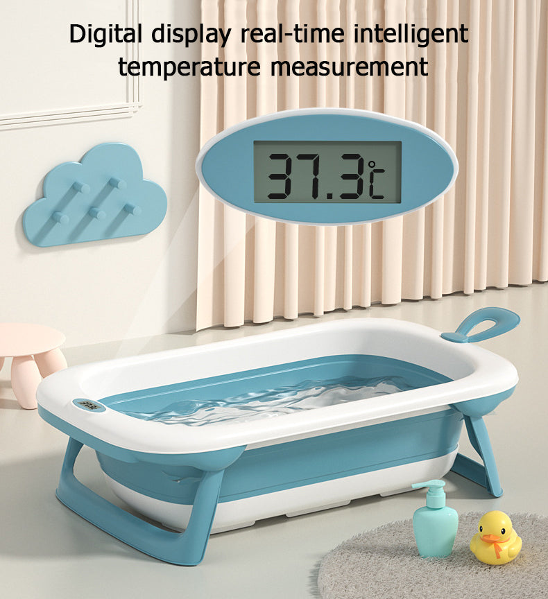 New born collapsible portable bathing tub