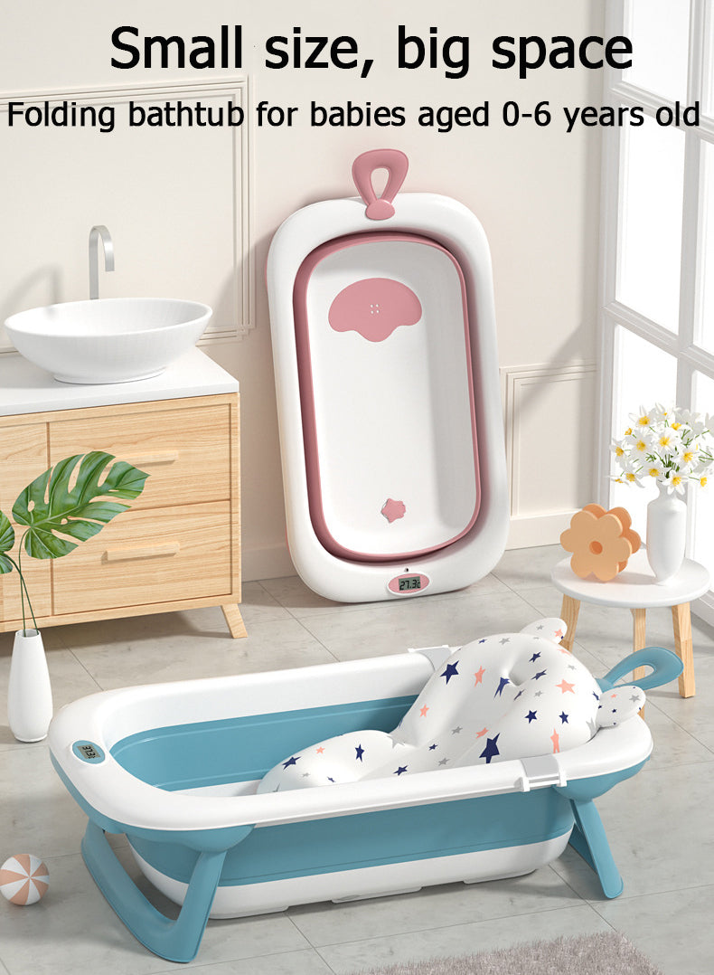 New born collapsible portable bathing tub